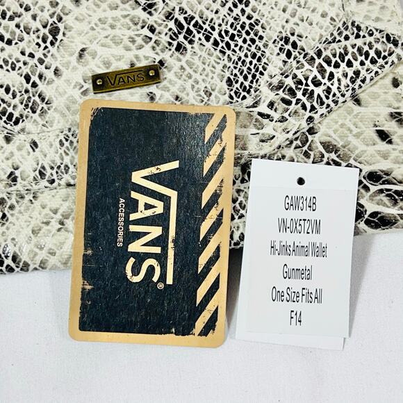 Vans Hi-Jinks Wallet Purse Handbag Crossbody Snakeskin Metal Strap Chain Button - Picture 8 of 10